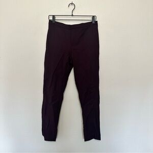 The reset r label women’s burgundy tapered work dress trousers size M medium